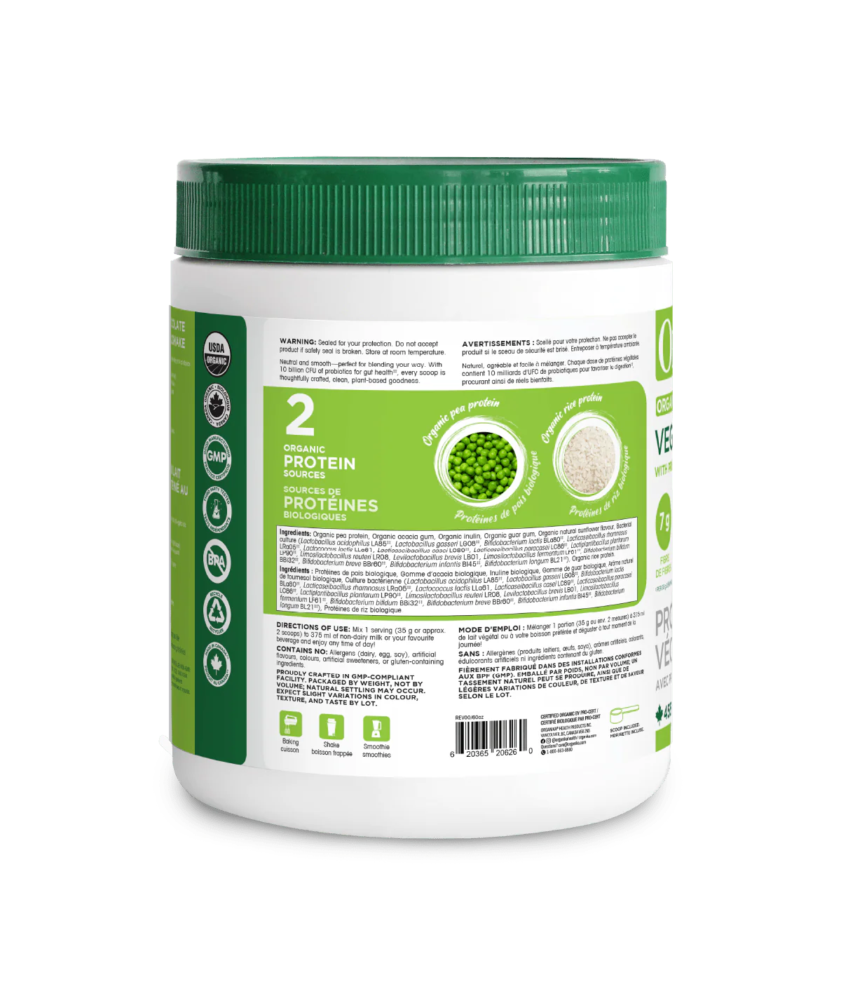 Organic Vegan Protein with Prebiotics & Probiotics - Image 4