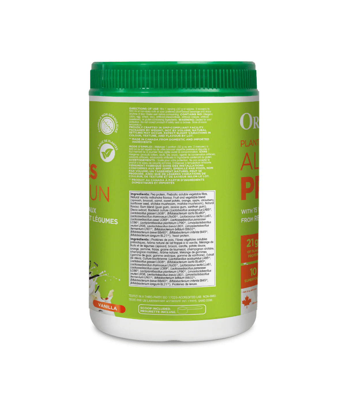Plant-Based Daily Nutrition All-In-One Protein - Vanilla - Image 3